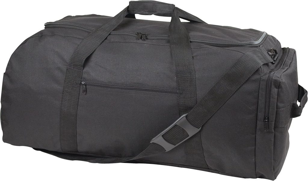 water proof black duffel bag