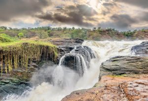 Murchison falls at Murchison falls national park Uganda. 