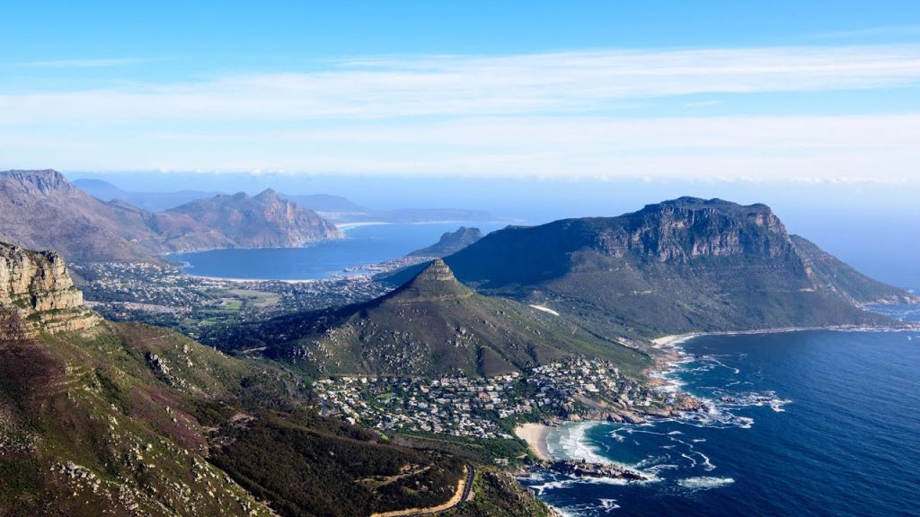 Topography cape peninsula Cape town