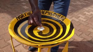 Equator water experiment Kayabwe Uganda