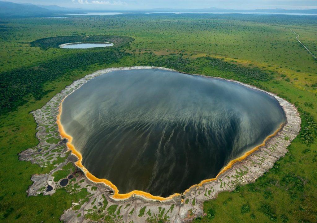 Nyamunuka crater Queen Elizabeth national park Uganda.