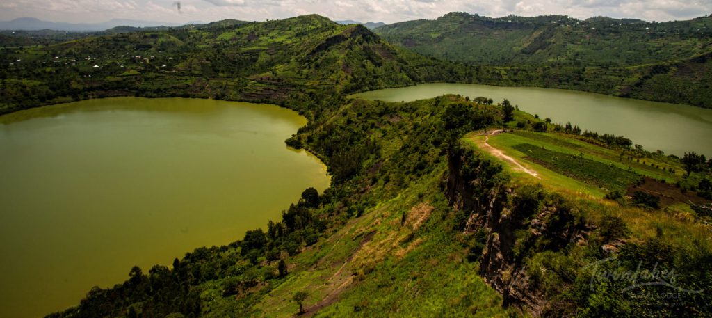 Twin lake crater, Bunyaruguru field Uganda