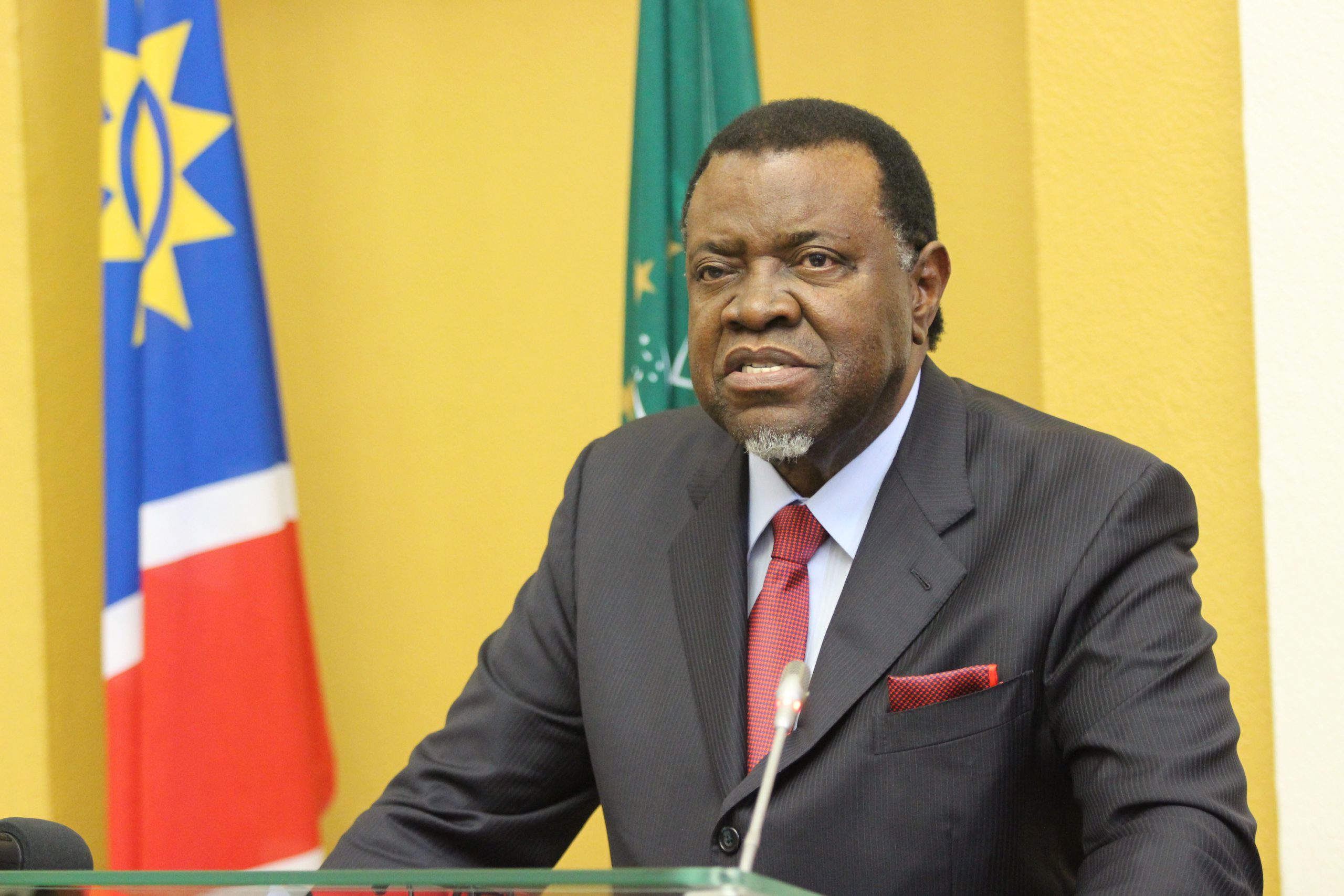 President Hage Geingob of the republic of Namibia
