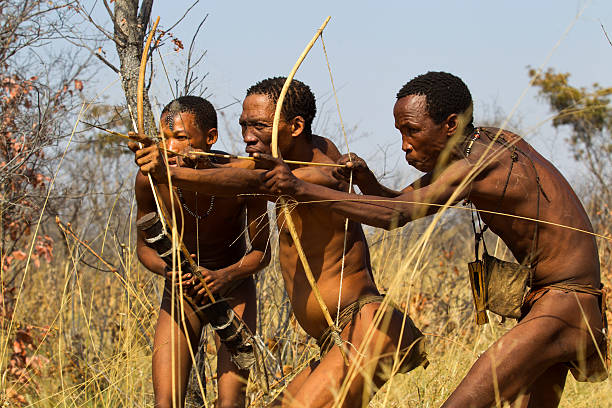 The San bushmen Hunting Namibia