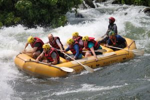 white water rafting on the Nile