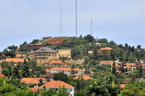 One of the hills of Kampala Uganda