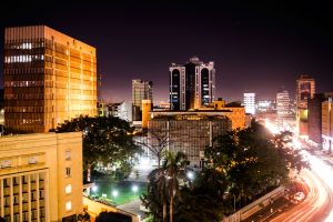 Kampala-city gemming at night Uganda