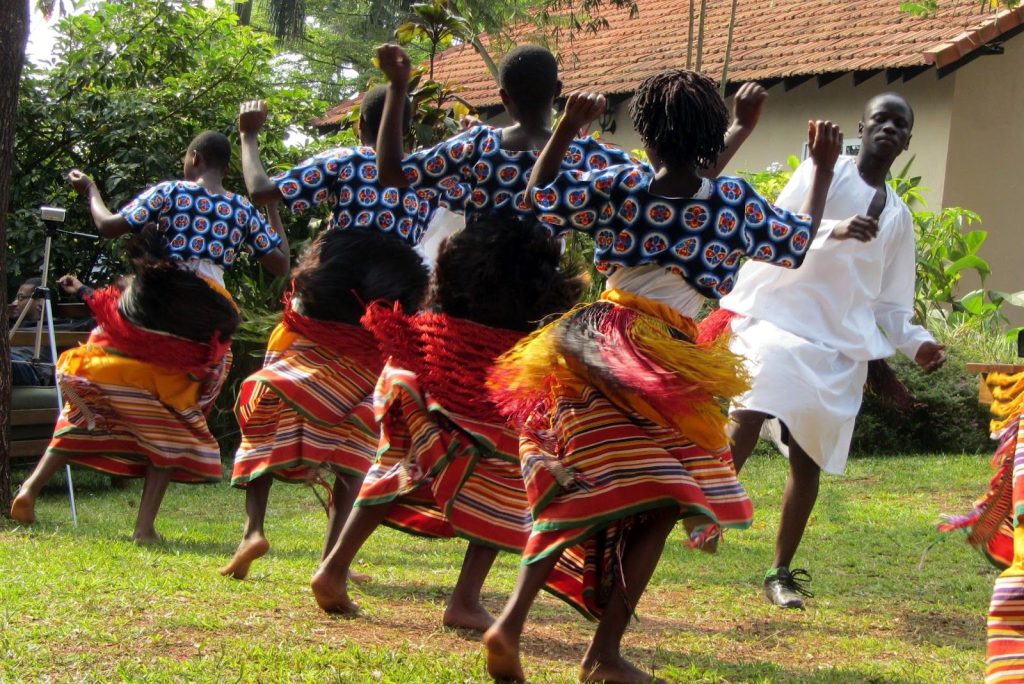 The Baganda tribe dance  group. Masaka Uganda