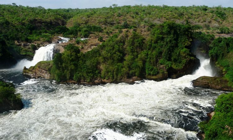 Geomorphological mass wasting Murchison falls, Uhuru falls Uganda
