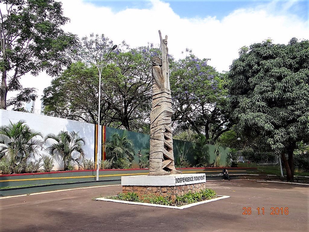 Uganda's independence monument on 9th October 1962.