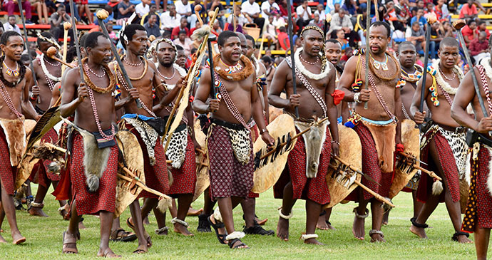 Swaziland Enswanti kingdom warriors