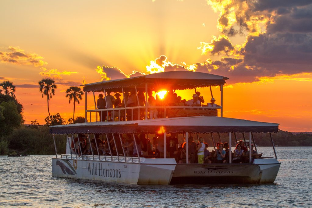 Zambezi River sunset boat Cruise 